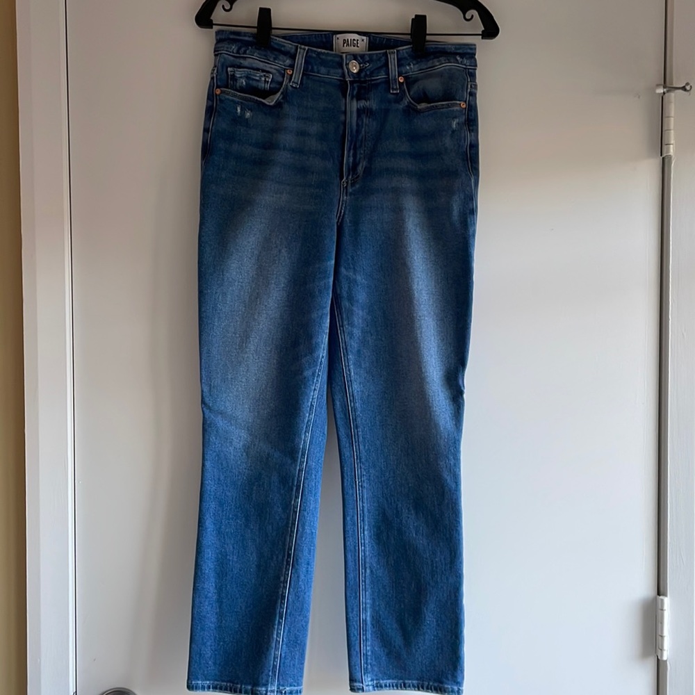 Paige Cindy Crop distressed jeans
